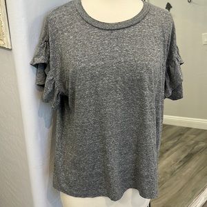 Current Elliott Size 1 Ladies Blouse with Shoulder arm ruffle details